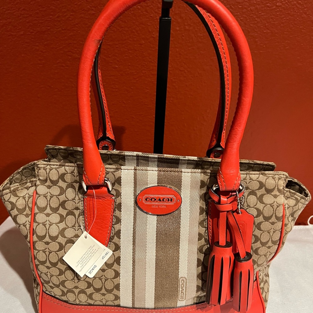 Coach Legacy Stripe Candace Carryall